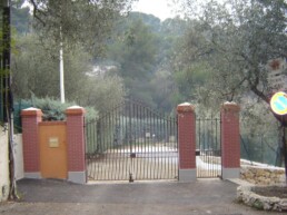 Travaux portail d'un parc public à Nice